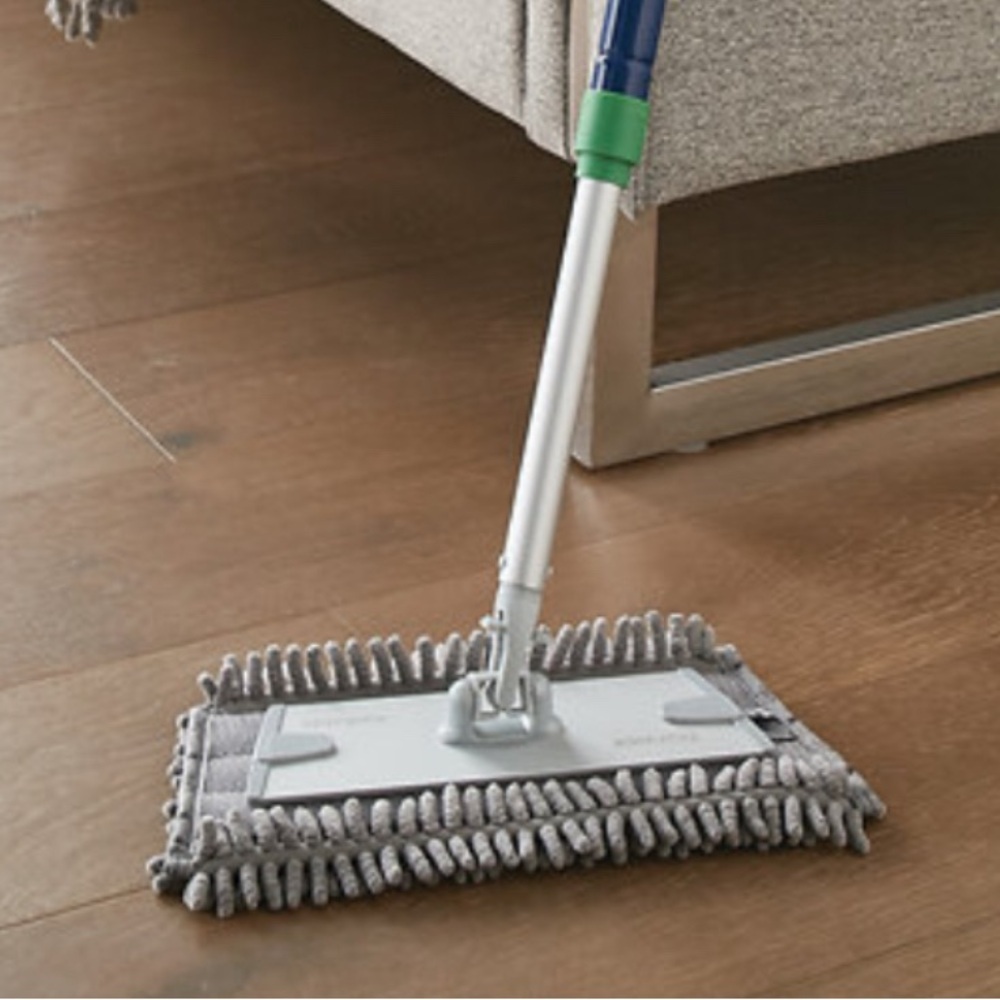 Norwex Small Chenille Dry  Mop Pad Grey Microfiber